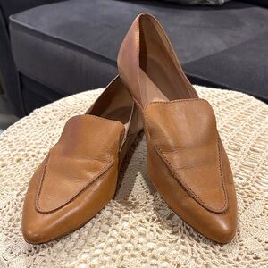 Women’s Madewell Brown Leather Loafers Sz 9